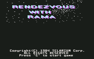 Rendezvous with Rama screenshot 2 for Commodore 64